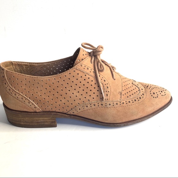 Madewell Shoes - Madewell Belinda Perforated Nubuck Leather Oxfords